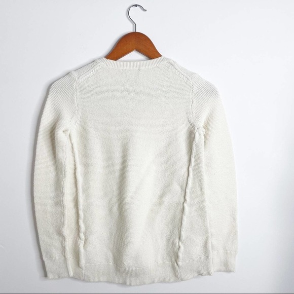 Madewell Riverside Texture Sweater Antique White size XS - Picture 5 of 7